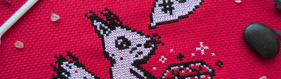 A cropped horizontal banner of the pattern Disappointing Acorn.