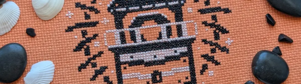 A cropped horizontal banner of the pattern Longing for Light.