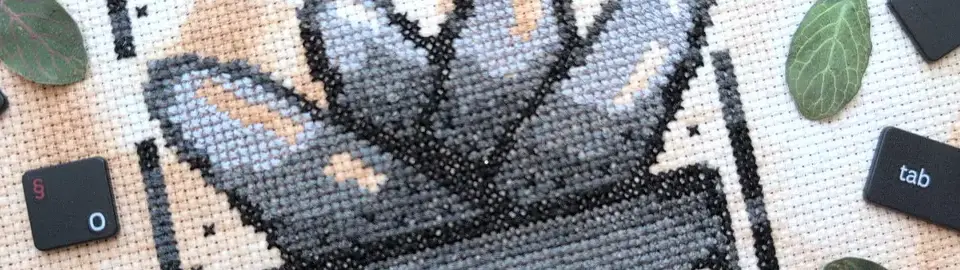 A cropped horizontal banner of the pattern Succulent.